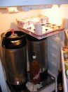 kegs_Fridge * First Stage of kegging.  Using a cobra-style tap. * 480 x 640 * (60KB)